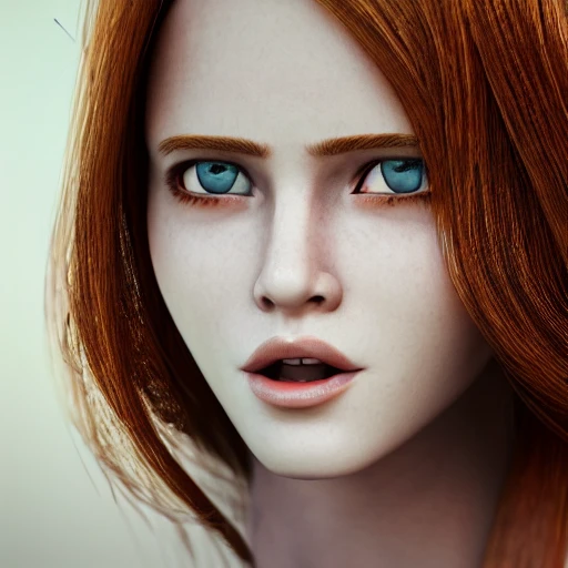 1girl A Real Perfect Female Anatomy Of Ginger Beautiful Female Arthub Ai