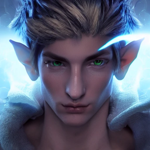 perfect full size elf boy mystic, epic, perfect body, perfect hands, perfect face, face, detailed, high resolution, HDR, dark mystery glow, sharp focus, 8k, 3D, hyper detail, fantasy style concept, cinema lights photo bashing epic cinematic octane rendering extremely high detail post processing 8k denoise
