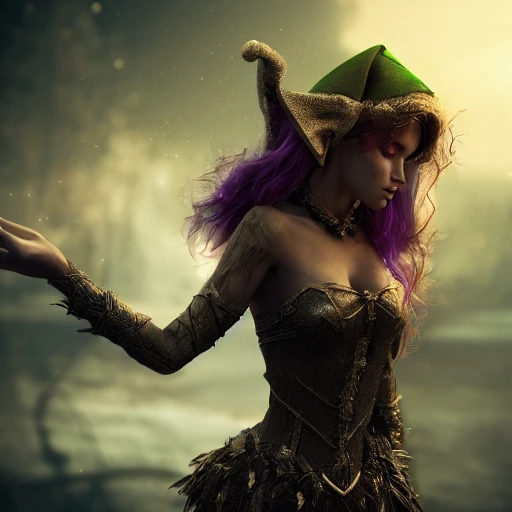 perfect full size elf mystic, epic, perfect body, perfect hands, perfect face, face, detailed, high resolution, HDR, dark mystery glow, sharp focus, 8k, 3D, hyper detail, fantasy style concept, cinema lights photo bashing epic cinematic octane rendering extremely high detail post processing 8k denoise