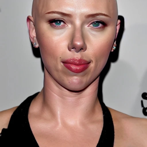 Scarlet johansson bald, real photo