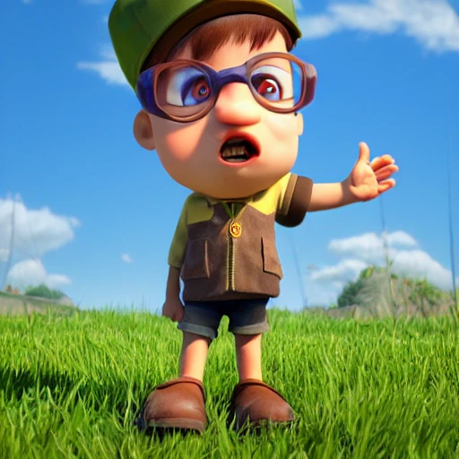 leon professional as a pixar disney character from up ( 2 0 0 9 ), unreal engine, octane render, 3 d render, photorealistic 