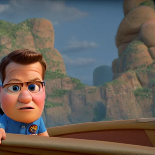 matt damon as a pixar disney character from up ( 2 0 0 9 ), unreal engine, octane render, 3 d render, photorealistic - c 1 1 
