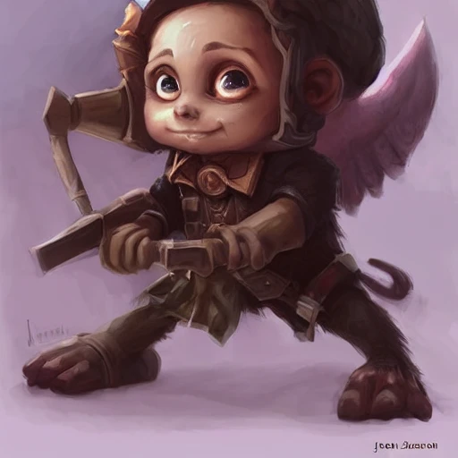 cute little anthropomorphic steve carell cute and adorable, pretty, beautiful, dnd character art portrait, matte fantasy painting, deviantart artstation, by jason felix by steve argyle by tyler jacobson by peter mohrbacher, cinema 