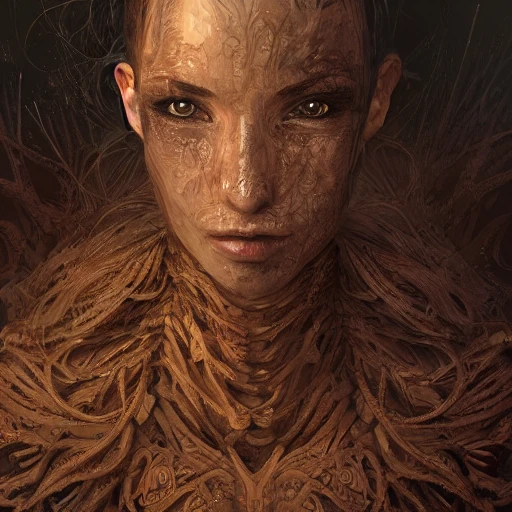 real close up portrait of a meditating hellscape in a scenic dystopian setting,intricate,elegant,highly detailed,fine details,8k,focused,digital painting,artstation,concept art,soft,sharp focus,illustration,artgerm,le vuong, and greg rutkwoski