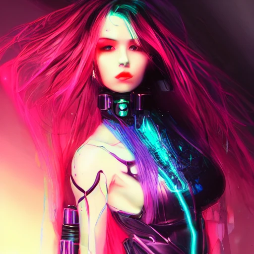 AI Art: cyberpunk girl by @hyde1412