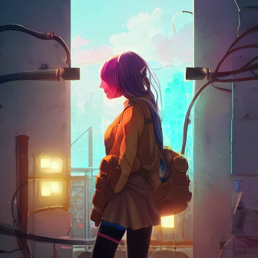 Son los mismos que espían tu paso, anime byrossdraws and liya nikorov and simon stalenhag and magali villeneuve and luxearte, mods, and Artgerm, tank, inspired by graphic novel cover art, DnD trending on artstation, realistic portrait full body, large eyes, by andrew robinson, architectural, ( ilya kuvshinov ), artstation 3 d render, art by artgerm and H R Giger and alphonse mucha, lit by morning light, passionate, hres, dream - like heavy dark mysterious nightmare atmosphere, shaman, art nouveau aesthetic