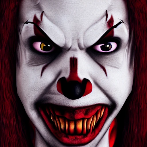 vampire clown, ultra realistic, 4k, Trippy