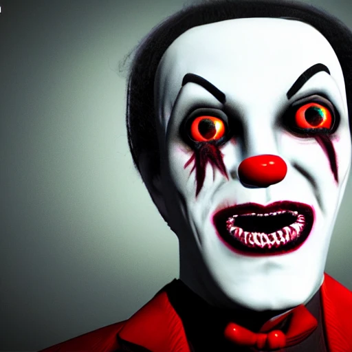 vampire clown, ultra realistic, 4k, Trippy