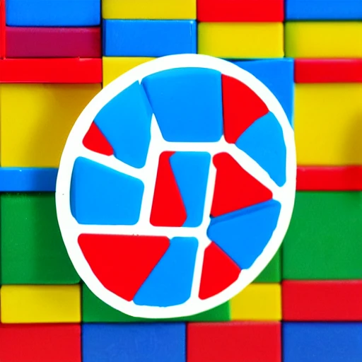 elm language logo made with lego blocks