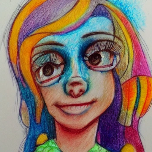 , Trippy,girl 
, Cartoon, 3D, Pencil Sketch, Water Color, Oil Painting