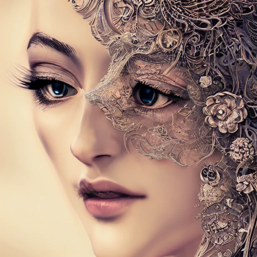 intricate, elegant, highly detailed, masterpiece, trending on artstation, digital art, look at viewer, beautiful face, beautiful fashion and dreamlike and charming, 3d, extremely detailed, 8K wallpaper