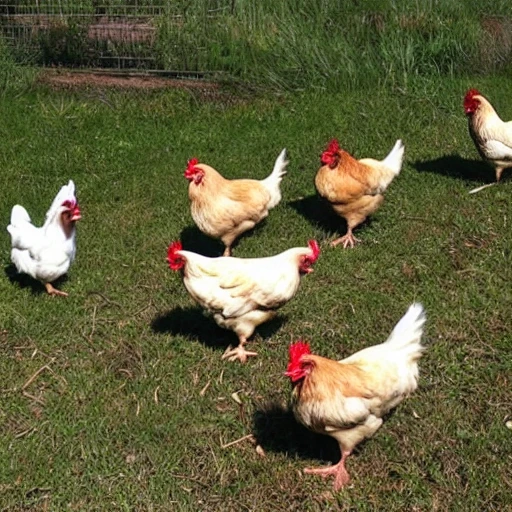 chickens praying to the poultry god