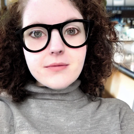 adult, (pale sleep deprived geek girl), (pale), (sleep deprivati ...