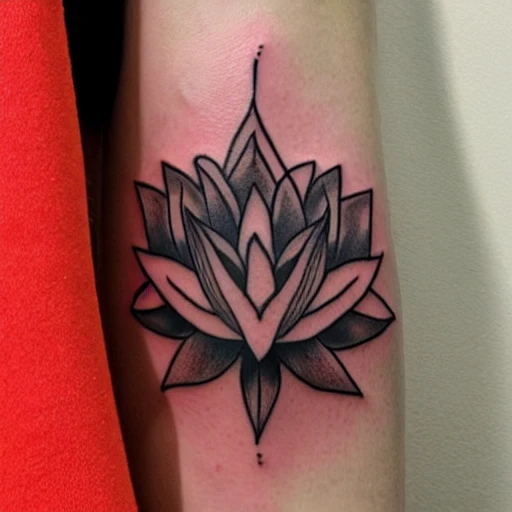 small lotus tattoo 