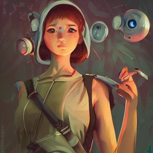 Son los mismos que espían tu paso, anime byrossdraws and liya nikorov and simon stalenhag and magali villeneuve and luxearte, mods, and Artgerm, tank, inspired by graphic novel cover art, DnD trending on artstation, realistic portrait full body, large eyes, by andrew robinson, architectural, ( ilya kuvshinov ), artstation 3 d render, art by artgerm and H R Giger and alphonse mucha, lit by morning light, passionate, hres, dream - like heavy dark mysterious nightmare atmosphere, shaman, art nouveau aesthetic