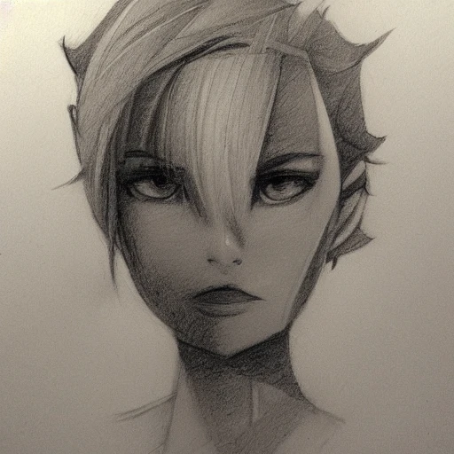 Persona sentada, Pencil Sketch