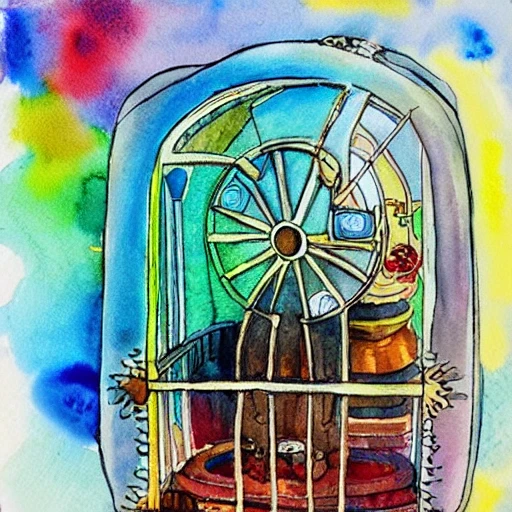 , Water Color time machine
