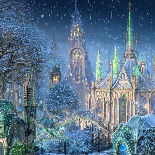 Solarpunk City, Fantasy landscape, Eco city