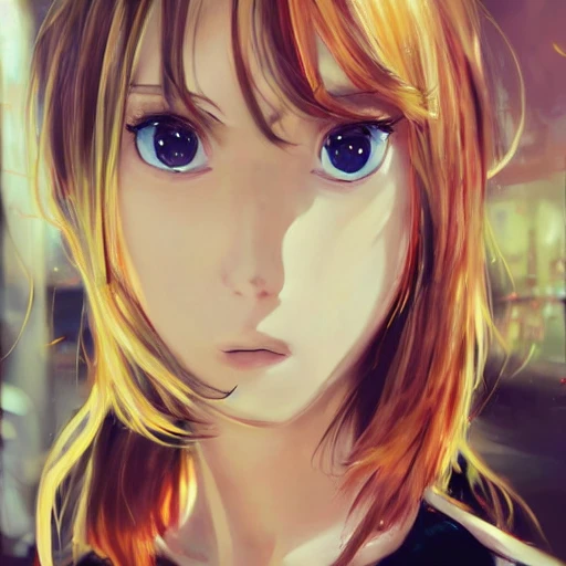anime by xima, Oil Painting, people in new york, cinematic lighting, perfect face