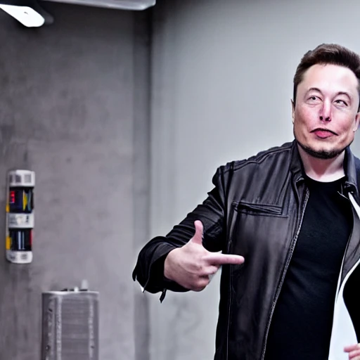 Elon Musk in a cyborg