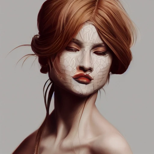 a perfect painting of a sexy woman, perfect face, gorgeous, intricate, extremely detailed, 3d, trending on artstation