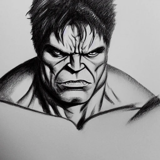 Buy Hulk Drawing, Handmade 100% PRINT Online in India - Etsy