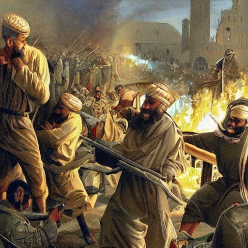 Muslim and Christian war
