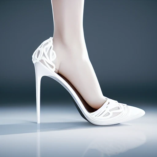 sexy high heels, perfect milky white skin, intricate, elegant, ultra detailed, hyper-realistic, cinematic, dramatic lighting, volumetric lighting, 150mm, octane render, photorealistic, denoise, photograph with a Hasselblad H3DII