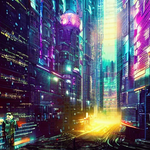 awakening, age of aquarius, cyberpunk city