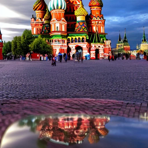Moscow, red square, futuristic real, hd, photo, cyberpunk