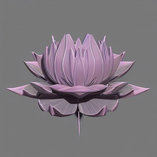 Lotus, 3D Model, Futuristic