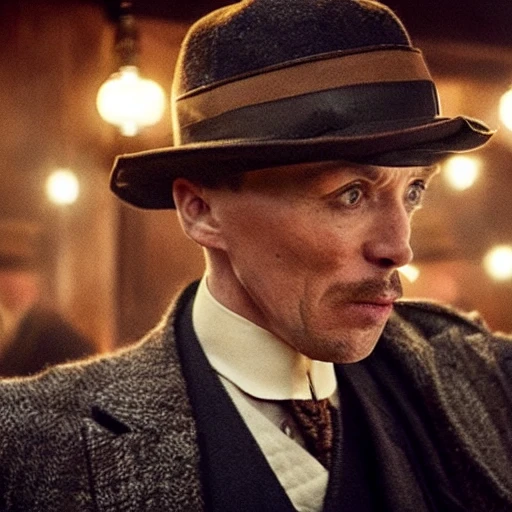 peaky blinders style, cat drinking whisky in a bar, cinematic, hig detail, dramatic
