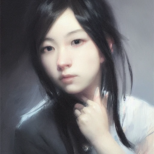 Ruan Jia, female student, night, high detail face, perfect eyes ...