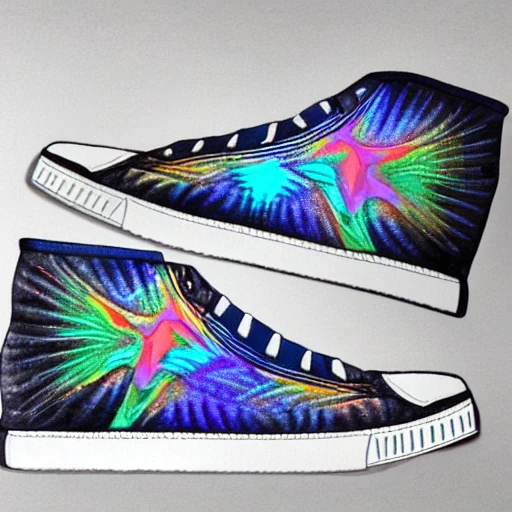 Sneakers named ZAPEX, 3D, Trippy, Pencil Sketch