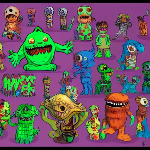 snthwve style:0.05, nvinkpunk:1.8, (GTA 5), Characters committing crimes, Detailed and Intricate,Post apocalypse creepy big candy monsters cartoon walking around the city candy monster gummy monster zephyr monster horror fear realism, Trippy, 3D  dreemworks pixar disney