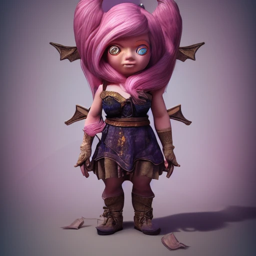 Portrait of full body beautiful female gnome, hyperrealistic, photograph, hyper detailed, high octane render + unreal render, 4K, volumetric light contrast, realistic eyes, kineticist, rpg, Pointy ears, beautiful face, big eyes, pink soft skin, cute, adventurer
