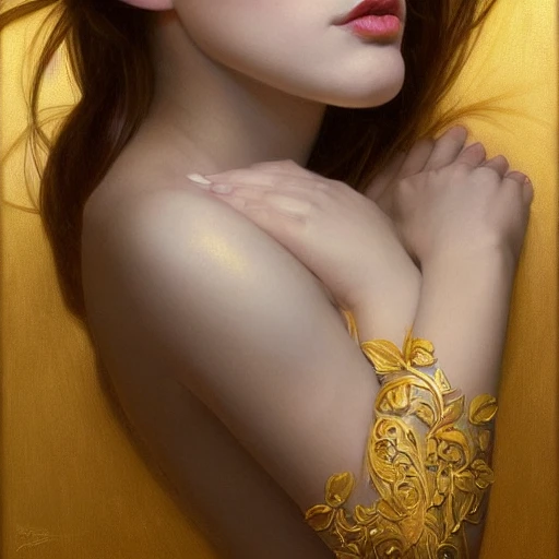 A perfect painting of a sexy lady, perfect small face, gorgeous, highly detailed hair, 3d, trending on artstation, intricate, elegant, highly detailed, digital painting, artstation, concept art, smooth, sharp focus, illustration, art by artgerm and greg rutkowski and alphonse mucha, 8k,realistic:1.6