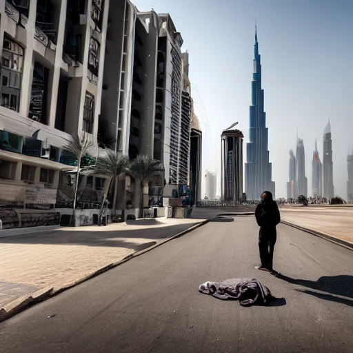 Homeless Person In The Streets Of Dubai Standing Near Supercar   6390cc93 139d.webp