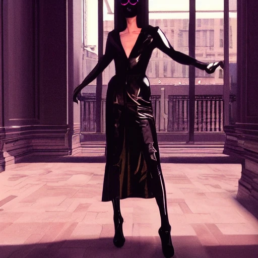 mdjrny-v4 style, ultra realistic, cinematic lighting, unreal engine, ultra detailed, sexy girl wearing outsized dior chanel sunglasses, shot by wayne barlowe anf james jean and syd mead