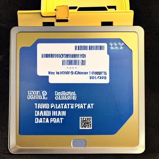 david star with the text "DataPlate" on it