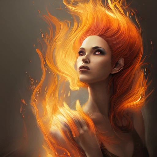 Fire Hair Art