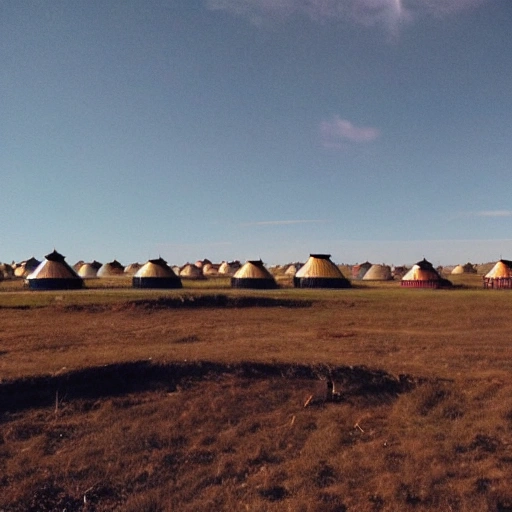 mongolian yurts, Trippy