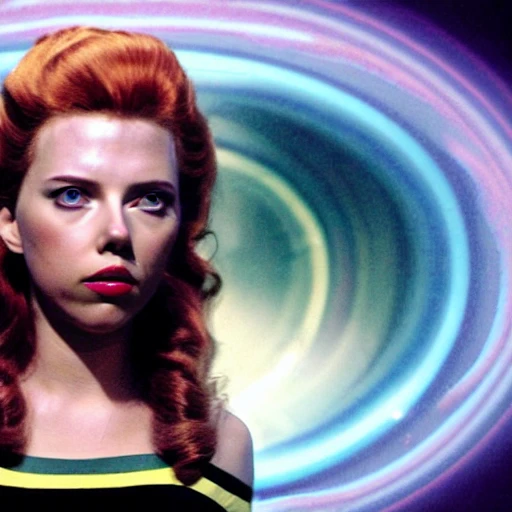 A spunky vivacious young woman, on deck of the starship enterprise, with curly bouncy long blond hair, with body of Scarlett Johansson, hauntingly beautiful symmetrical face with hypnotic deep dark blue eyes, in translucent micro sheer skirt, star trek Enterprise, red stiletto high heels thigh high stockings, symmetrical eyes, legs open, beautiful symmetrical face, revealing chest open sheer translucent shirt, cherry red full lips + sheer short translucent shear micro mini skirt with open sides, Photorealistic  of a beautiful woman. Photograph, Hyper realistic, Photorealistic, Photorealism,body symmetrical anatomy.zoomed out, full body ,photorealistic skin f 5.6 + 85mm , extremely detailed,maximum texture ,maximum details,dramatic clair obscur, ultra-realistic, soft shadows RHADS, low angle shot, cinematic lighting, epic cinematic angle,visual clarity, 200mm, UHD, 32k, 16k, 8k, 3D shading, Tone Mapping, Ray Tracing Global Illumination, Diffraction Grating, Crystalline, Lumen Reflections, Super-Resolution, gigapixel, color grading, retouch, enhanced, PBR, Blender, V-ray, Procreate, zBrush, 360 3d view, Unreal Engine 5, Cinema 4D, ROMM RGB, Adobe After Effects, 3DCG, VFX, SFX, FXAA, SSAO, 3D,high fantasy, cinematic lighting, fantasy style - v4 --upbeta--test --creative -

, 3D, Cartoon, 3D