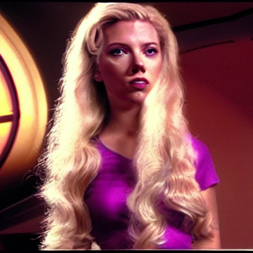 A spunky vivacious young woman, on deck of the starship enterprise, with curly bouncy long blond hair, with body of Scarlett Johansson, hauntingly beautiful symmetrical face with hypnotic deep dark blue eyes, in translucent micro sheer skirt, star trek Enterprise, red stiletto high heels thigh high stockings, symmetrical eyes, legs open, beautiful symmetrical face, revealing chest open sheer translucent shirt, cherry red full lips + sheer short translucent shear micro mini skirt with open sides, Photorealistic  of a beautiful woman. Photograph, Hyper realistic, Photorealistic, Photorealism,body symmetrical anatomy.zoomed out, full body ,photorealistic skin f 5.6 + 85mm , extremely detailed,maximum texture ,maximum details,dramatic clair obscur, ultra-realistic, soft shadows RHADS, low angle shot, cinematic lighting, epic cinematic angle,visual clarity, 200mm, UHD, 32k, 16k, 8k, 3D shading, Tone Mapping, Ray Tracing Global Illumination, Diffraction Grating, Crystalline, Lumen Reflections, Super-Resolution, gigapixel, color grading, retouch, enhanced, PBR, Blender, V-ray, Procreate, zBrush, 360 3d view, Unreal Engine 5, Cinema 4D, ROMM RGB, Adobe After Effects, 3DCG, VFX, SFX, FXAA, SSAO, 3D,high fantasy, cinematic lighting, fantasy style 

, 3D, Cartoon, 3D