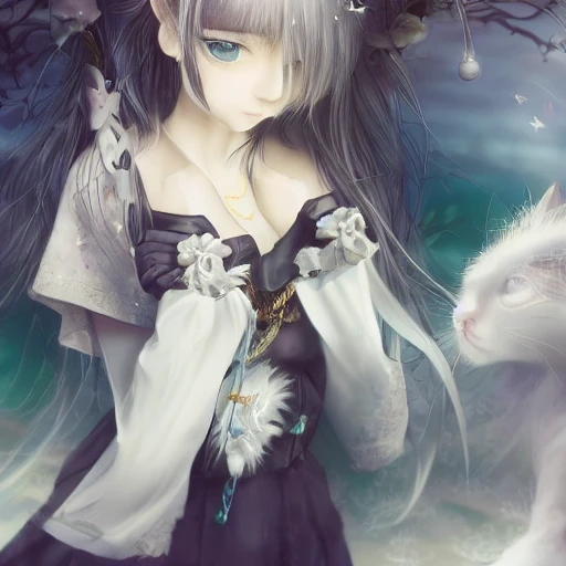 {masterpiece},{best quality},{1girl},Amazing,beautiful detailed eyes,finely detail,Depth of field,extremely detailed CG,original, extremely detailed wallpaper,loli,white_hair,magic_circle,cat_ears,long_hair,white_hair/yellow_eyes,wand,pentagram,clock, {masterpiece},{best quality},{1girl},Amazing,beautiful detailed eyes,finely detail,Depth of field,extremely detailed CG,original, extremely detailed wallpaper,loli, white_hair