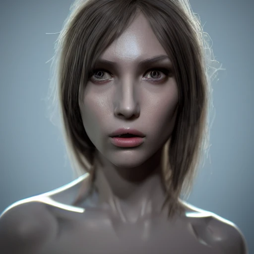 mdjrny-v4 style, intricate, 3d render ultra detailed of a beautiful porcelain woman, 150 mm, beautiful studio soft light, rim light, vibrant details, luxurious antic, hyperrealistic, anatomical, facial muscles, blade runner atmosphere , elegant, octane render, H. R. Giger style, 8k