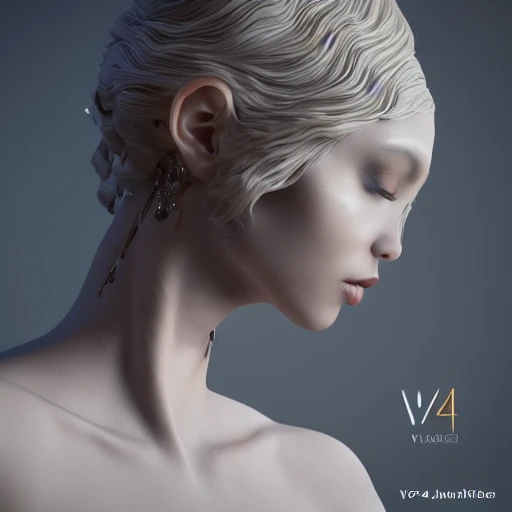 mdjrny-v4 style, intricate, 3d render ultra detailed of a beautiful porcelain woman, 150 mm, beautiful studio soft light, rim light, vibrant details, luxurious antic, hyperrealistic, anatomical, facial muscles, blade runner atmosphere , elegant, octane render, H. R. Giger style, 8k