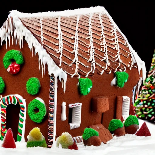 a gingerbread house, carnivorous