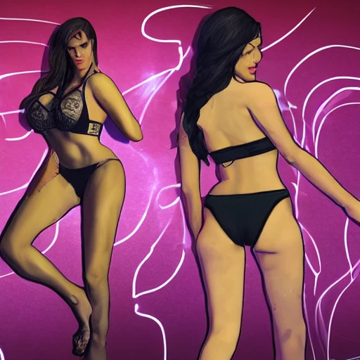 snthwve style:0.05, nvinkpunk:1.8, (GTA 5), Characters committing crimes, Detailed and Intricate, beautiful women in bikinis, big guns, gangsters wearing glasses, micro-details, extremely detailed, epic, ultra detailed, proportional, award-winning, clean, gorgeous, powerful, refreshing, beautiful lighting, trend on artstation, trend on pixiv, vivid, dynamic, intricate, high quality, detailed, lush, strong lines, Cartoon