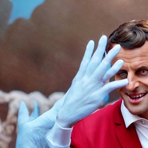 Emmanuel Macron as a character of avatar
